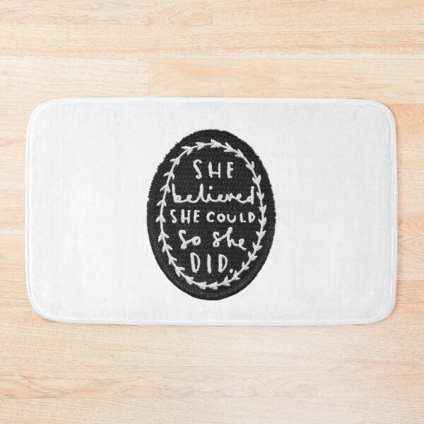 Item preview, She Believed She Could Sticker designed and sold by designolo.