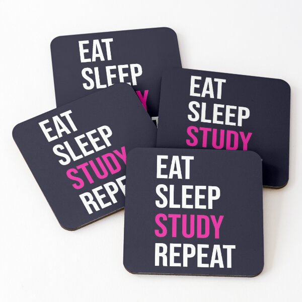 Item preview, Eat Sleep Study Repeat designed and sold by CatArtStore.