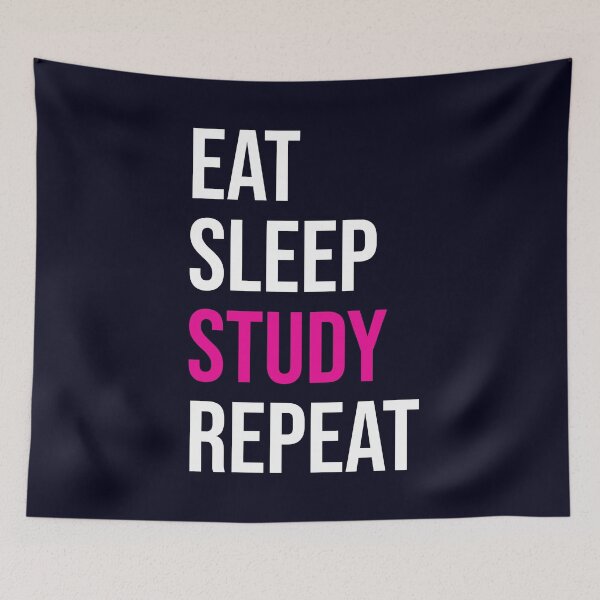 Item preview, Eat Sleep Study Repeat designed and sold by CatArtStore.
