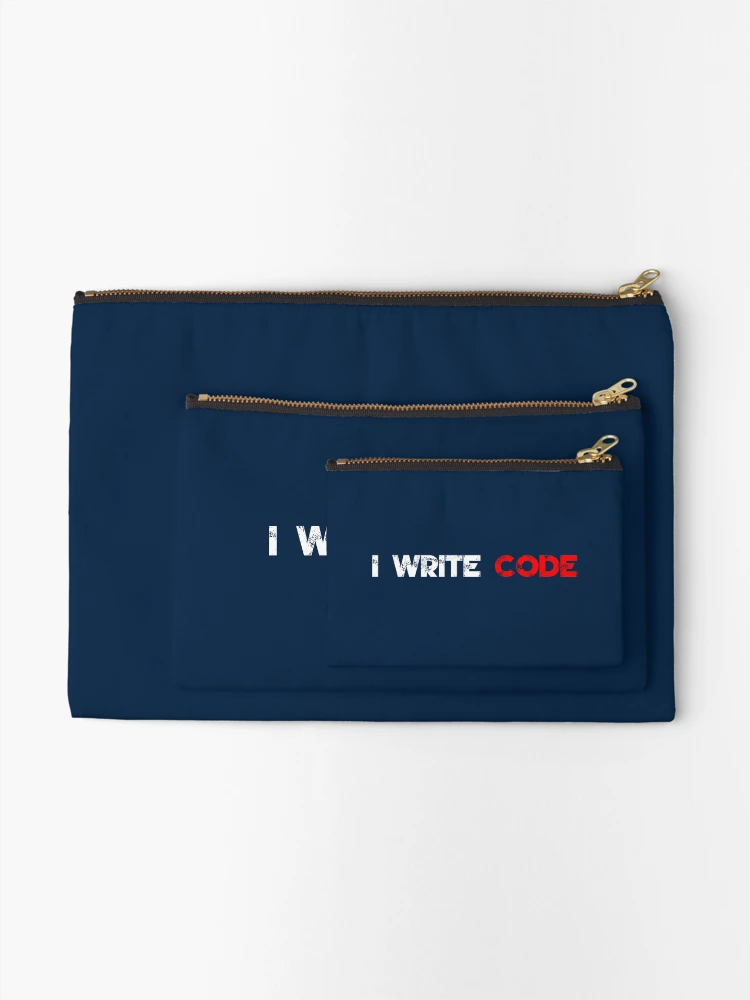 Thumbnail 2 of 4, Zipper Pouch, I write code designed and sold by YourStyleB.