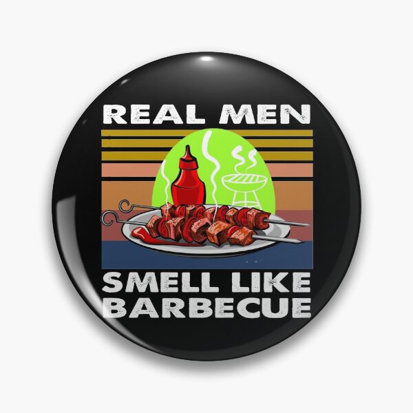 Item preview, Real Men Smell Like Barbecue retro designed and sold by TiffannyUKZ.