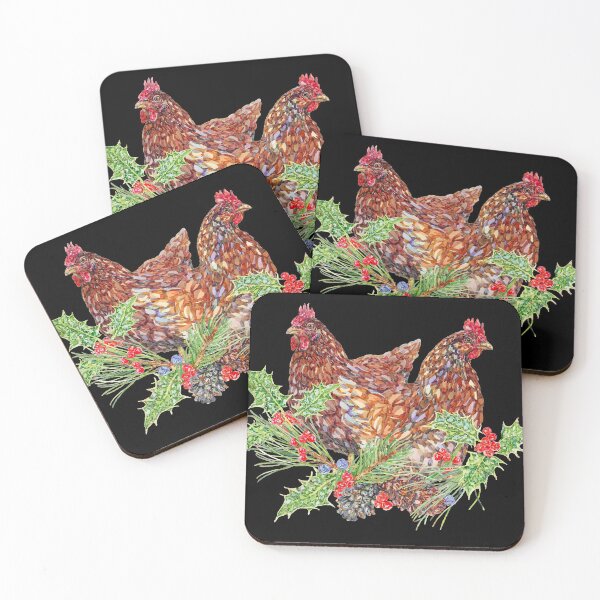 Item preview, Two French Hens Christmas designed and sold by becca-boyce.