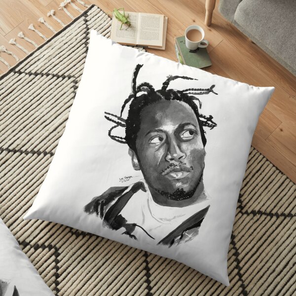 ODB - Ink portrait 2 Floor Pillow