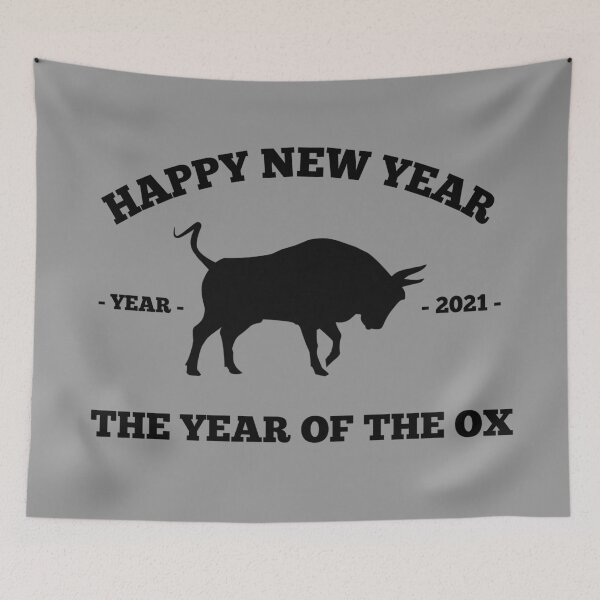 Item preview, HAPPY NEW YEAR THE YEAR OF THE OX designed and sold by 30-Merch.