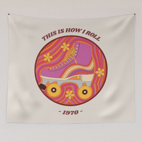 Item preview, This Is How I Roll 1970 Retro Groovy designed and sold by gugenia.