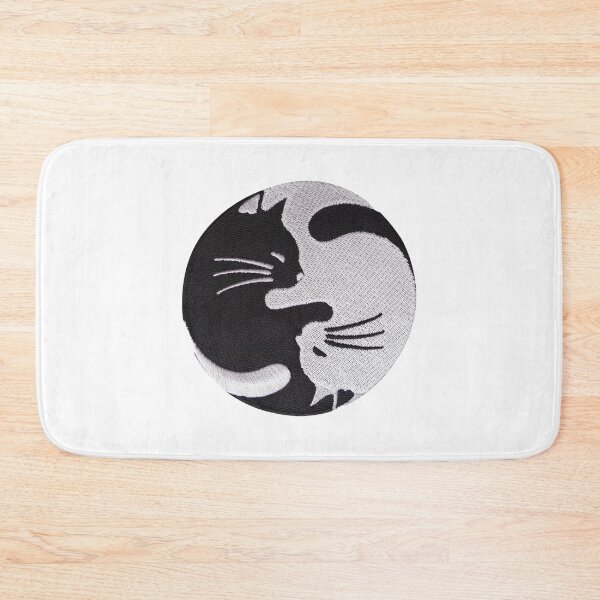 Item preview, Ying Yang Cat Sticker designed and sold by designolo.