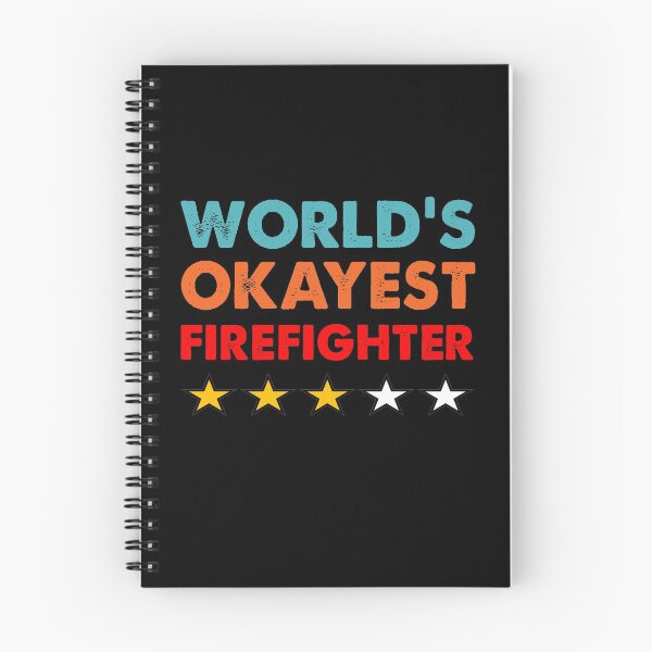 Item preview, World's Okayest Firefighter 3 star review designed and sold by TiffannyUKZ.
