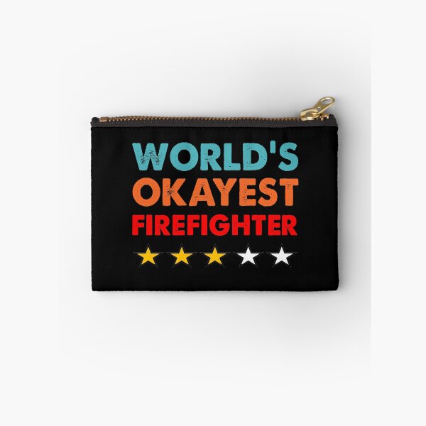 Item preview, World's Okayest Firefighter 3 star review designed and sold by TiffannyUKZ.