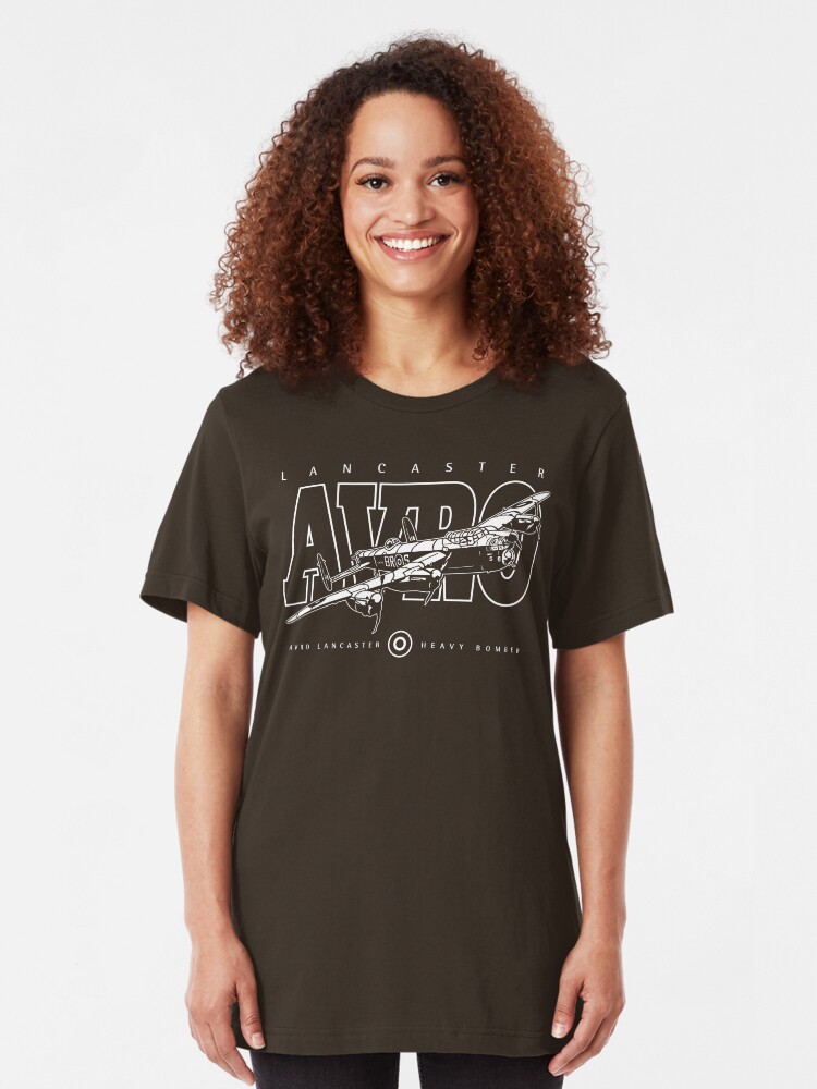 Alternate view of Lancaster Bomber Slim Fit T-Shirt