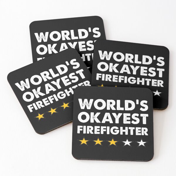 Item preview, Worlds Okayest Firefighter designed and sold by TiffannyUKZ.