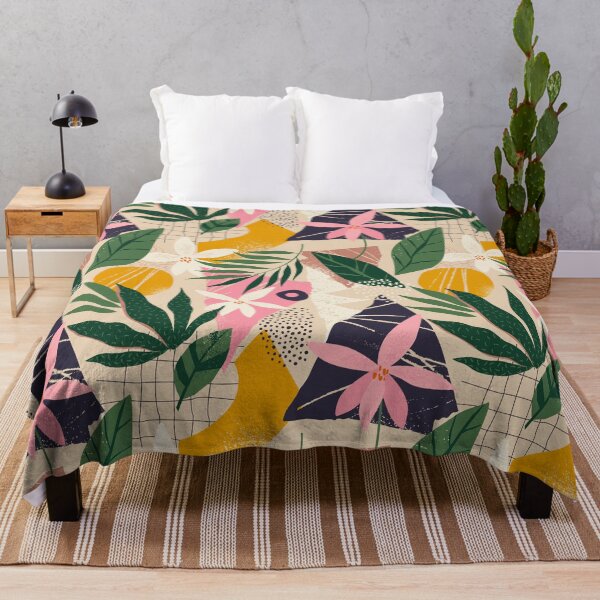 Item preview, Flat Floral Pattern designed and sold by tridentfoundry.