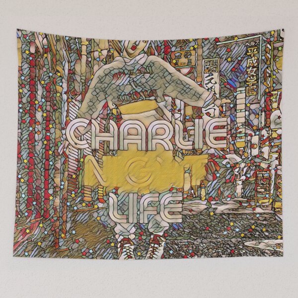 Item preview, Charlie Night Life Stained Glass designed and sold by Kadeda.