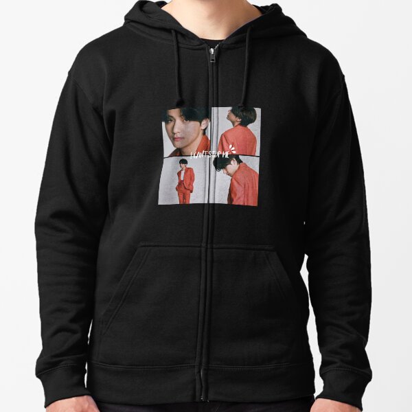 Bts zipper outlet hoodie