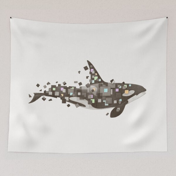 Item preview, Fractured Killer Whale - colour option designed and sold by TerryFan.