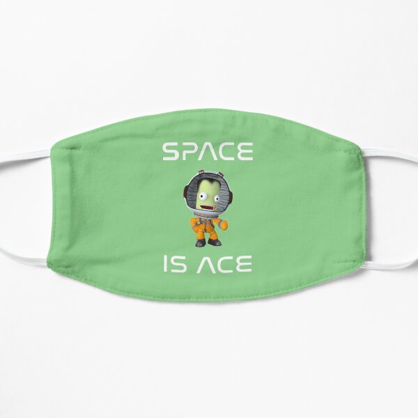 Copy of Space is ACE , Kerbal space program , Kerbals , kids cartoon Flat Mask
