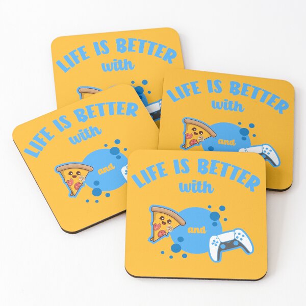 Item preview, Life Is Better With Pizza And Gaming designed and sold by RRiDesigns.