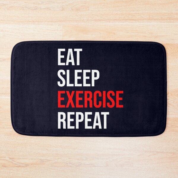 Item preview, Eat Sleep Exercise Repeat designed and sold by CatArtStore.