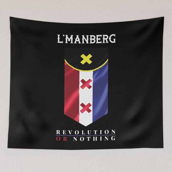 Item preview, lmanberg Flag - Revolution or Nothing (no mercy) designed and sold by ShawnDzign.