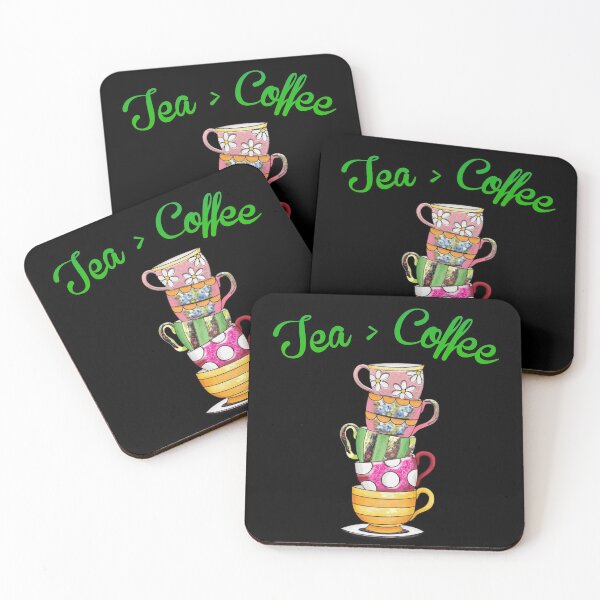 Item preview, Tea Over Coffee, Tea Lover. stack of teacups designed and sold by efenem.