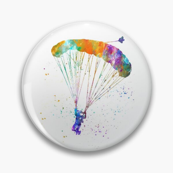 Item preview, skydiving in watercolor designed and sold by paulrommer.