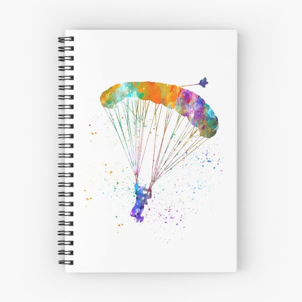 Item preview, skydiving in watercolor designed and sold by paulrommer.