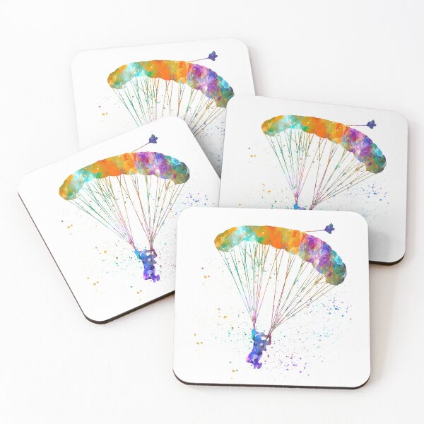 Item preview, skydiving in watercolor designed and sold by paulrommer.