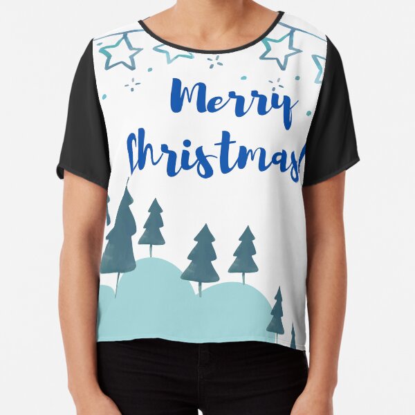 merry christmas 2020 Chiffon Top