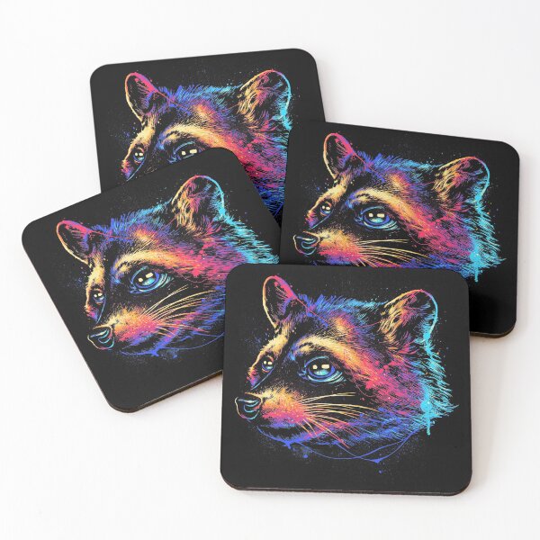 Item preview, Colorful Raccoon designed and sold by glitchy-gorilla.