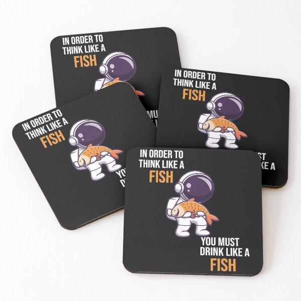 Item preview,  In order to think like a fish you must drink like a fish t-shirt classic funny  designed and sold by SweetT-shirt.