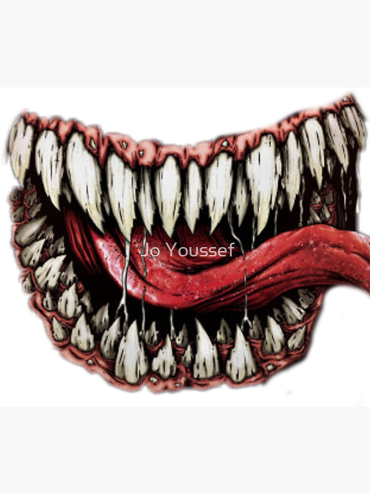 "venom mouth" Sticker for Sale by gamerworld | Redbubble