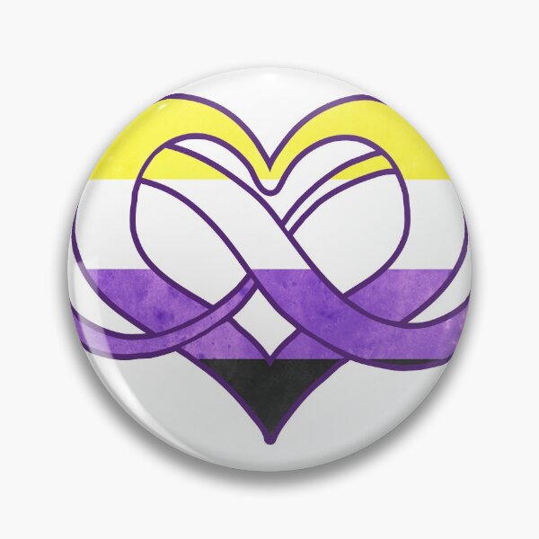 Item preview, Nonbinary flag - Poly heart - LGBTQ symbol designed and sold by zachholmbergart.