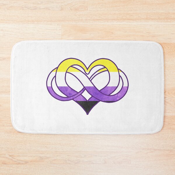 Item preview, Nonbinary flag - Poly heart - LGBTQ symbol designed and sold by zachholmbergart.