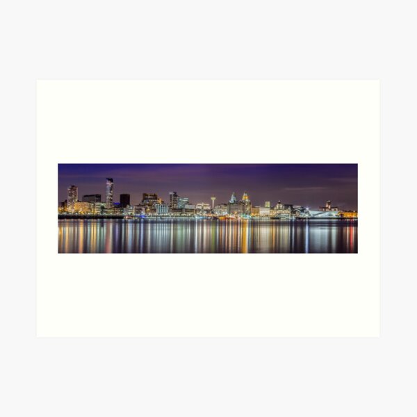 The Liverpool Waterfront Skyline Art Print