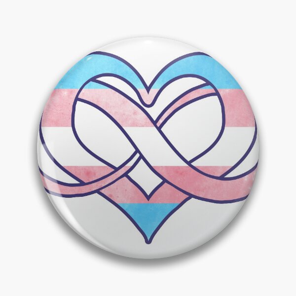 Item preview, Trans flag - Poly heart - LGBTQ symbol designed and sold by zachholmbergart.