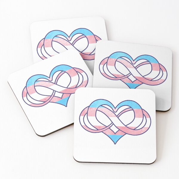 Item preview, Trans flag - Poly heart - LGBTQ symbol designed and sold by zachholmbergart.