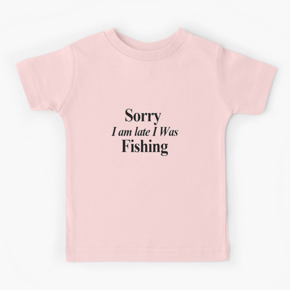 Sorry I Was Thinking About Fishing Kids T-Shirt