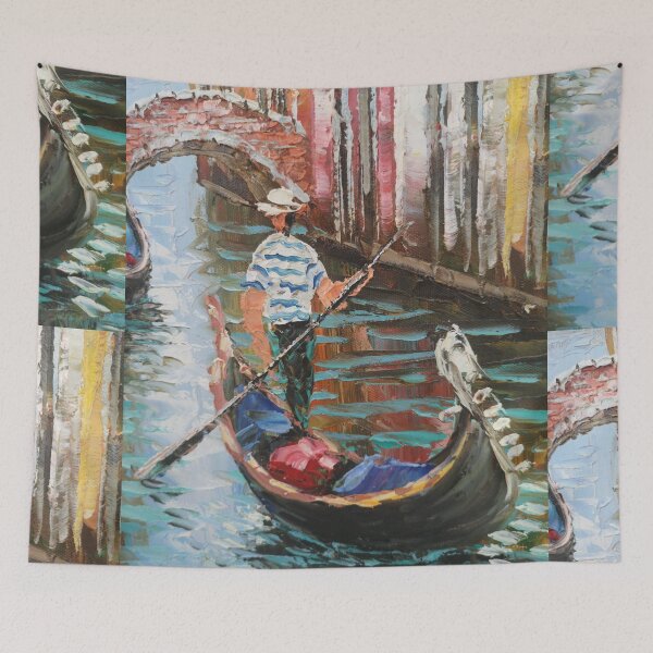 Item preview, Venice Gondola acrilic-painted scenery designed and sold by ApreggioDicho.