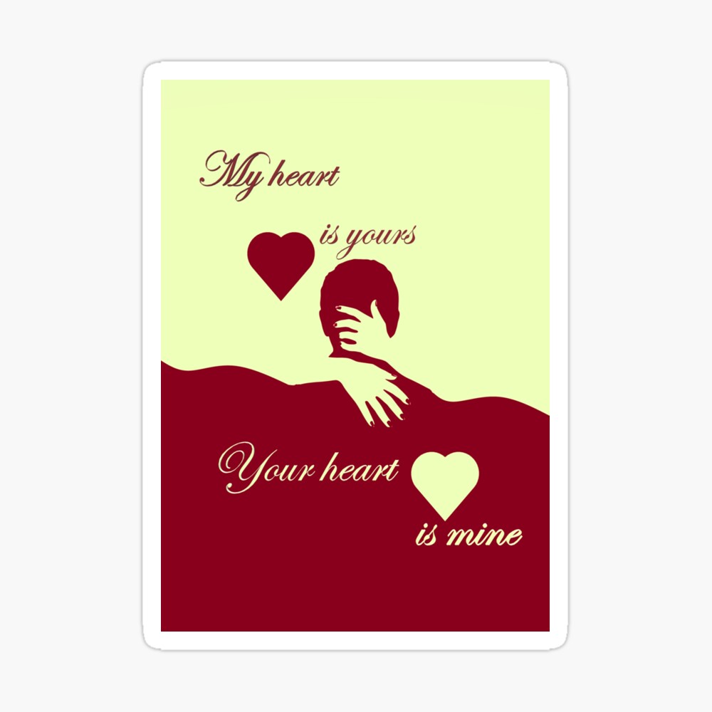 My Heart Is Yours Personalised Valentine Card