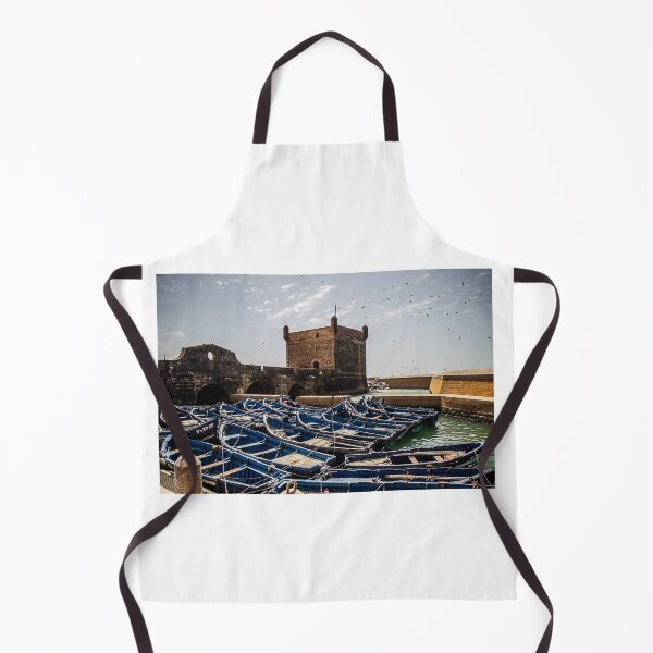 Item preview, Boats and tower in Morocco designed and sold by Barrart Studio.