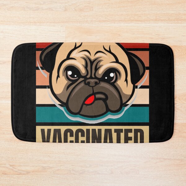 Item preview, Retro VACCINATED PUG- Dog Daddy Lover designed and sold by ThemeBros.