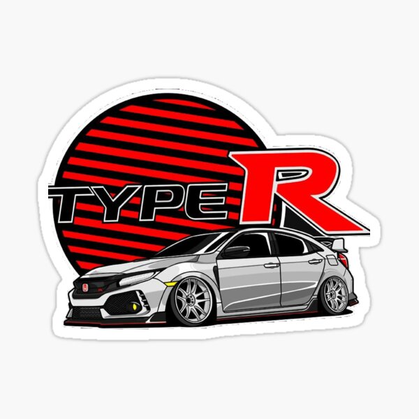 Vinyl Racing Decal Sticker For Type R Logo Honda Civic Acura Auto Car Turbo  JDM