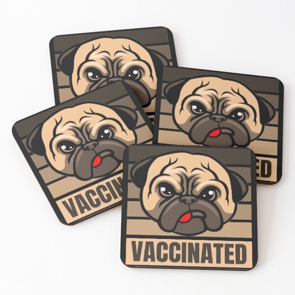 Item preview, VACCINATED PUG- Dog Daddy Lover designed and sold by ThemeBros.