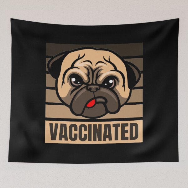 Item preview, VACCINATED PUG- Dog Daddy Lover designed and sold by ThemeBros.