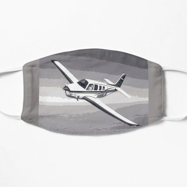 Vintage Beechcraft Bonanza Digital Art Mask