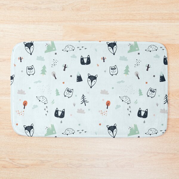 Artikelvorschau, Woodland Animal Forest Print entworfen und verkauft von LouiseFranksArt.