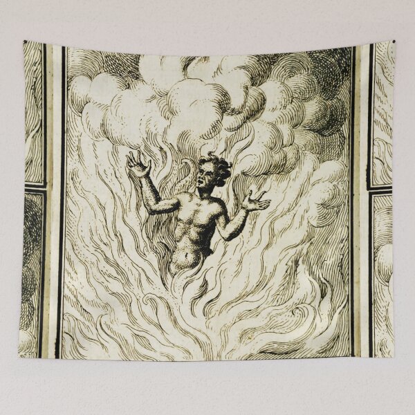 Item preview, Burning Man vintage etching designed and sold by Vintage Designs +.