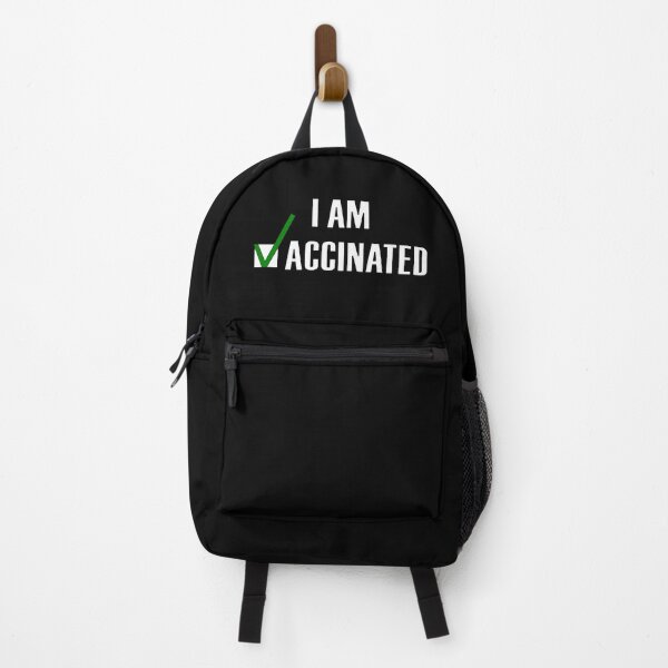 Item preview, I am vaccinated Green tick check box - Sleek design (dark mode) designed and sold by Deegital18.