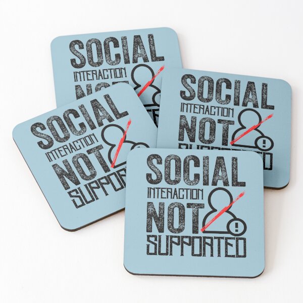 Item preview, Social Interaction Not Supported designed and sold by aoichan3939.