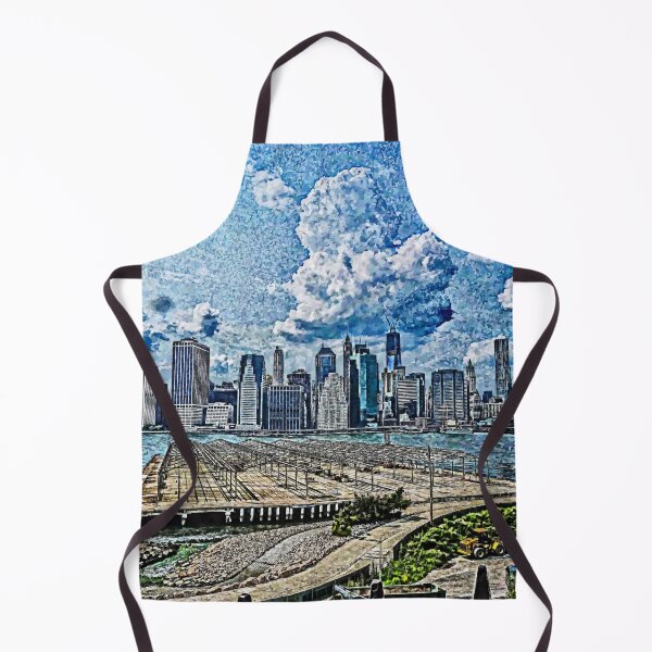 Item preview, New York Pop Art - Lower Manhattan skyline from Brooklyn Heights Promenade in New York City, USA. designed and sold by r-silver.
