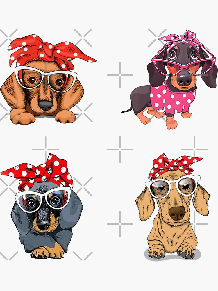 Cute Retro Dachshund Puppy Mom Vintage Lover Sausage Dog Mom Gift by KostaGe